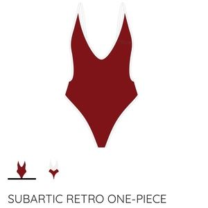 Maroon Retro One-Piece